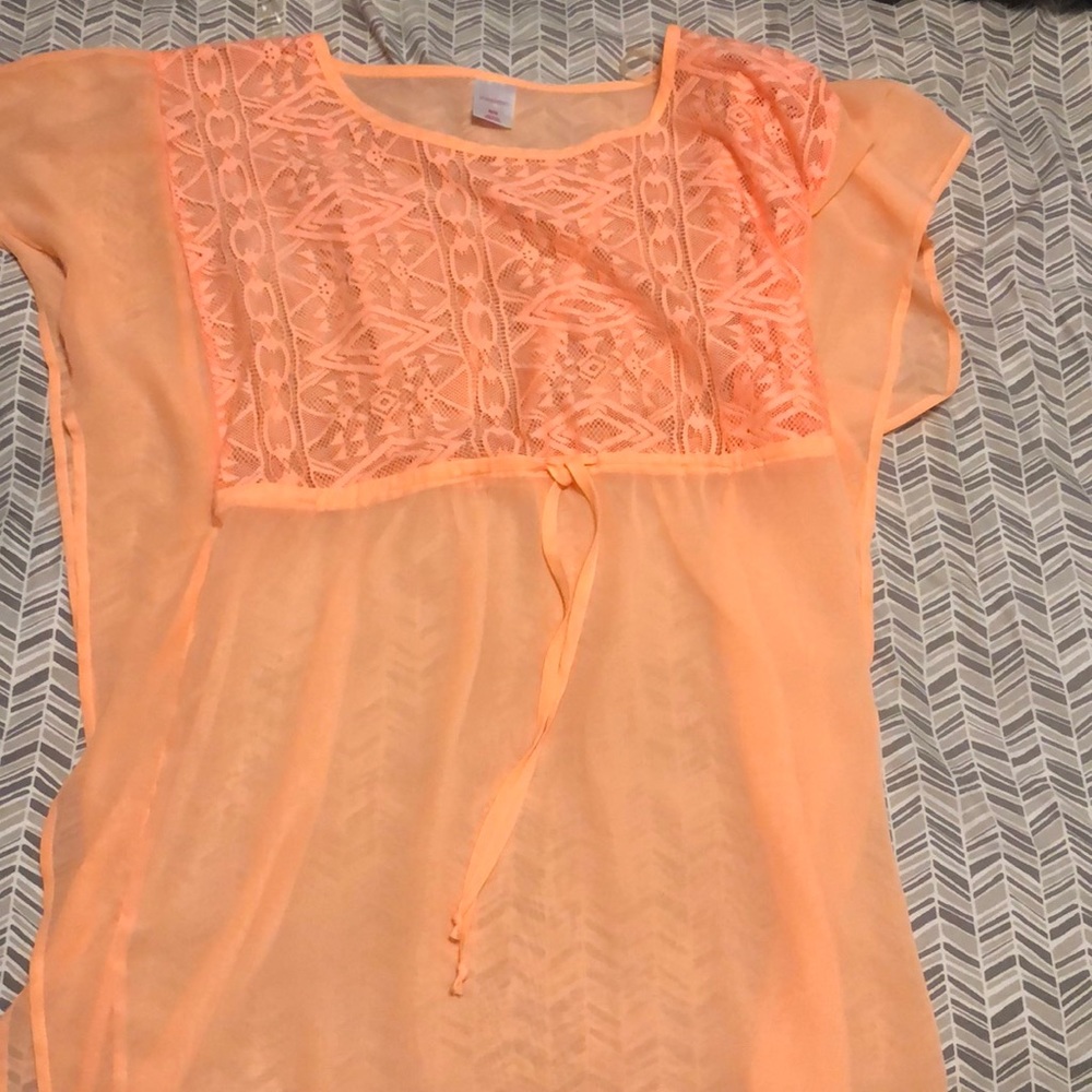 Sheer beach coverup